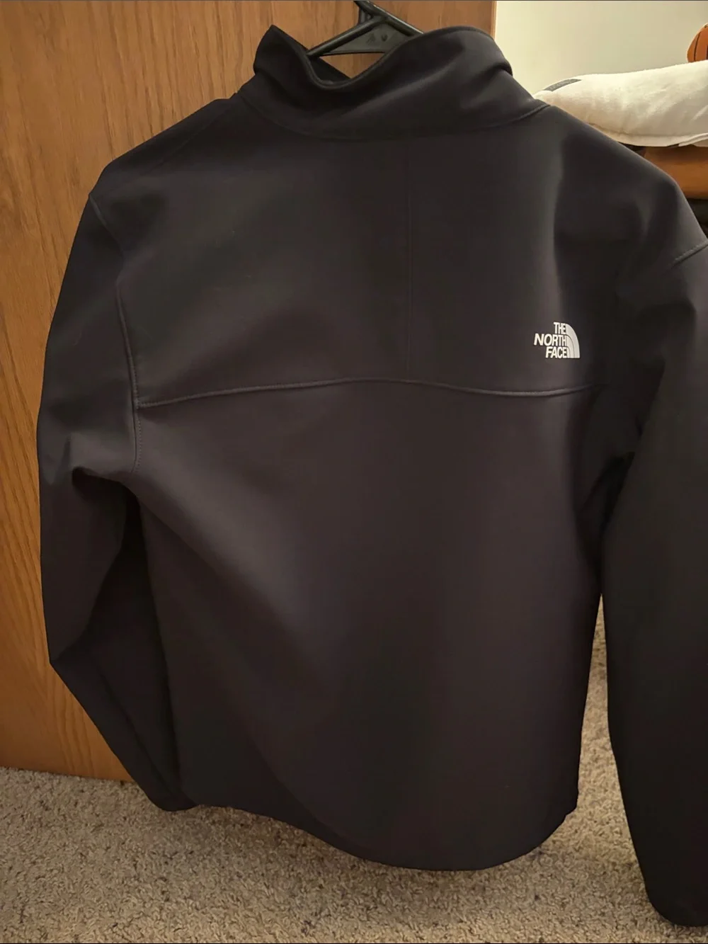 The North Face Black Softshell Jacket with Chest Logo